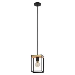 Praxis EGLO hanglamp Libertad 1xE27 zwart aanbieding