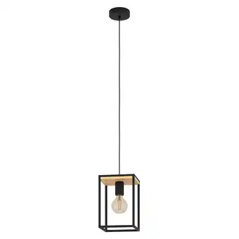 Praxis EGLO hanglamp Libertad 1xE27 zwart aanbieding