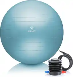 Amazon BODYMATE Swiss Ball - Gymnastiekbal met gratis e-book incl. Pomp - Fitness Yoga Core aanbieding