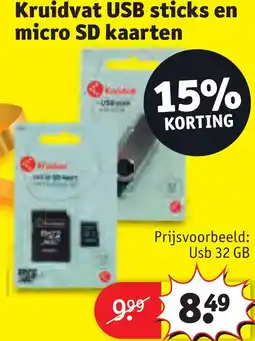 Kruidvat Kruidvat USB sticks en micro SD kaarten aanbieding