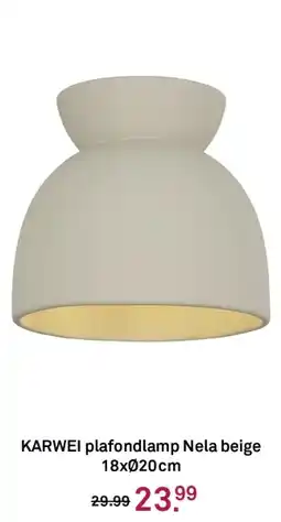 Karwei KARWEI plafondlamp Nela beige aanbieding