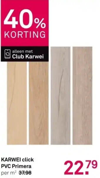 Karwei KARWEI click PVC Primera aanbieding