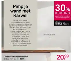 Karwei Lattenwand viltpaneel Perth aanbieding