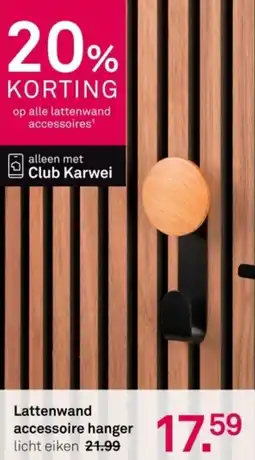 Karwei Lattenwand accessoire hanger aanbieding