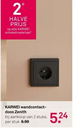 Karwei KARWEI wandcontact doos Zenith aanbieding