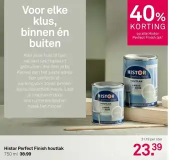 Karwei Histor Perfect Finish houtlak aanbieding