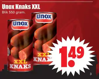 Dirk Unox Knaks XXL aanbieding