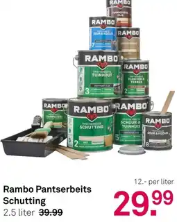 Karwei Rambo Pantserbeits Schutting aanbieding