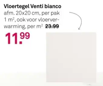 Karwei Vloertegel Venti bianco aanbieding