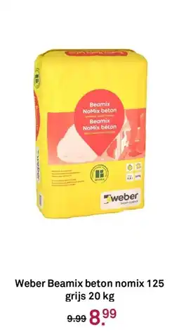 Karwei Weber Beamix beton nomix 125 grijs aanbieding