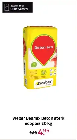 Karwei Weber Beamix Beton sterk ecoplus aanbieding