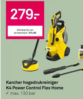 Karwei Karcher hogedrukreiniger K4 Power Control Flex Home aanbieding