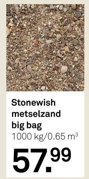 Karwei Stonewish metselzand big bag aanbieding