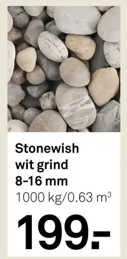 Karwei Stonewish wit grind 8-16 mm aanbieding