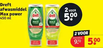 Kruidvat Dreft afwasmiddel Max power aanbieding