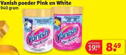 Kruidvat Vanish poeder Pink en White aanbieding