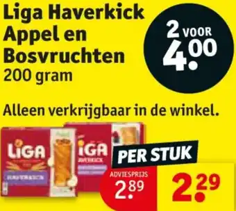 Kruidvat Liga Haverkick Appel en Bosvruchten aanbieding