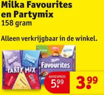 Kruidvat Milka Favourites en Partymix aanbieding