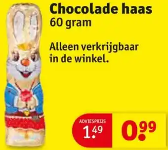 Kruidvat Chocolade haas aanbieding