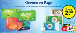 Kruidvat Kleenex en Page aanbieding