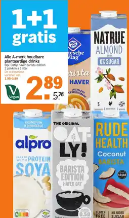 Albert Heijn Alle A-merk houdbare plantaardige drinks aanbieding