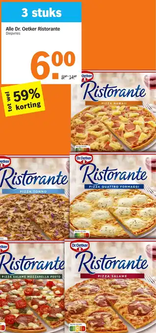 Albert Heijn Alle Dr. Oetker Ristorante aanbieding