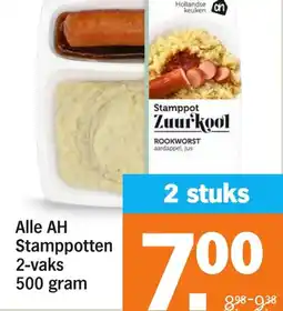 Albert Heijn Alle AH Stamppotten 2-vaks aanbieding