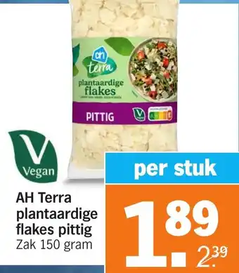 Albert Heijn AH Terra plantaardige flakes pittig aanbieding