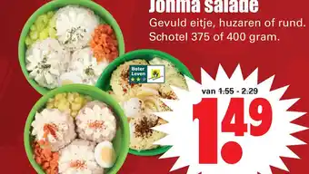 Dirk Johma salade Gevuld eitje, huzaren of rund aanbieding