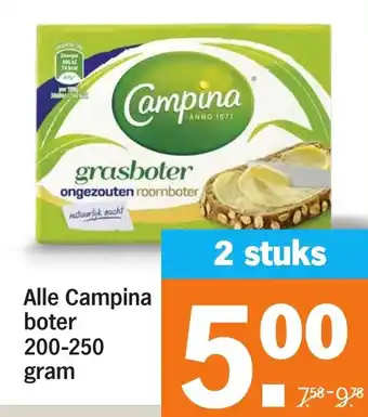 Albert Heijn Alle Campina boter aanbieding