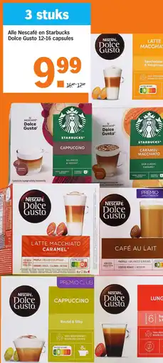 Albert Heijn Alle Nescafé en Starbucks Dolce Gusto aanbieding