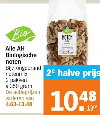 Albert Heijn Alle AH Biologische noten aanbieding