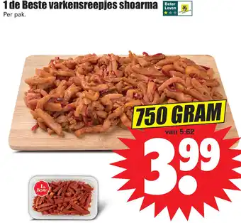 Dirk 1 de Beste varkensreepies shoarma aanbieding