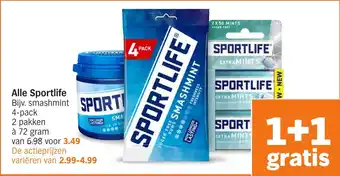 Albert Heijn Alle Sportlife aanbieding