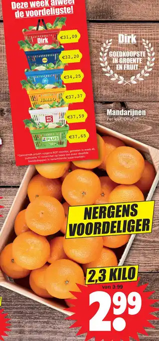 Dirk mandarijn aanbieding