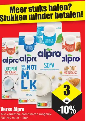 Dirk A Verse Alpro aanbieding