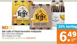 Albert Heijn Alle Leffe of Tripel Karmeliet multipacks aanbieding