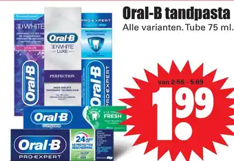 Dirk Oral-B tandpasta aanbieding