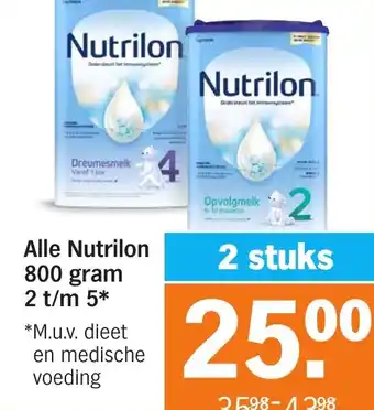 Albert Heijn Alle Nutrilon aanbieding