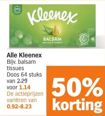 Albert Heijn Alle Kleenex aanbieding