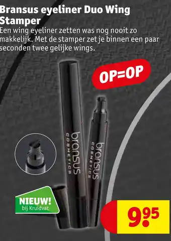 Kruidvat Bransus eyeliner Duo Wing Stamper aanbieding