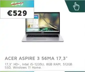 Digitotaal ACER ASPIRE 3 56MA 17,3 aanbieding