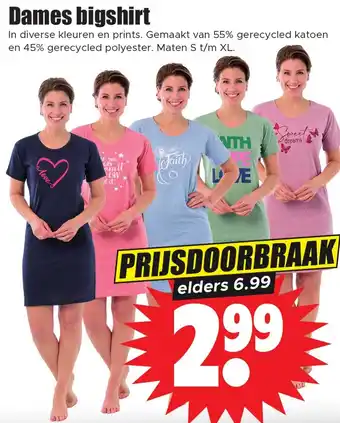 Dirk Dames bigshirt aanbieding