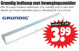 Dirk Grundig ledlamp met bewegingsmelder aanbieding