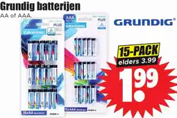 Dirk Grundig batterijen aanbieding