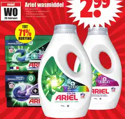 Dirk Ariel wasmiddel aanbieding