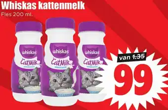 Dirk Whiskas kattenmelk aanbieding