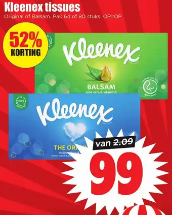 Dirk Kleenex tissues aanbieding