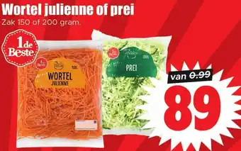 Dirk Wortel julienne of prei aanbieding