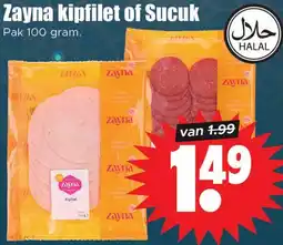 Dirk Zayna kipfilet of Sucuk aanbieding